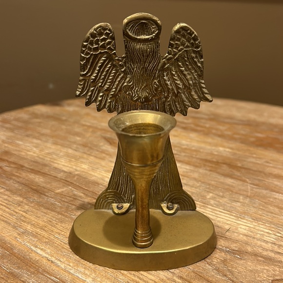 Brass Angel Candle Holder - Picture 5 of 15